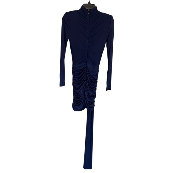Nookie Enigma Mini Dress in Navy X-Small New Womens Long Sleeve Cocktail - Picture 6 of 11